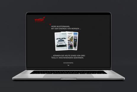 Foto der Windhager personalisierte Landing Page.